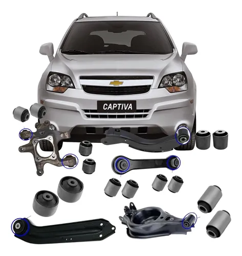 Kit Completo Buchas Da Suspensao Traseira Gm Captiva Kit Completo Buchas Da Suspensao Traseira Gm Captiva