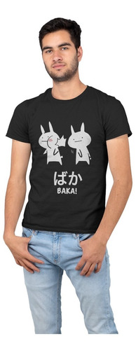 Blusa Playera Dibujo  Cachetada Otaku Baka Hombre / Mujer