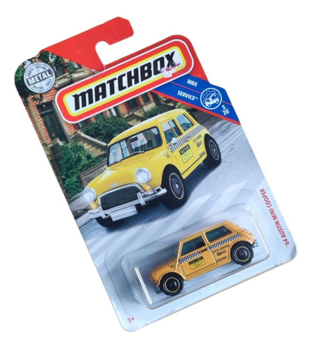 Taxi Austin Mini Cooper 1964 Antiguo Matchbox Original