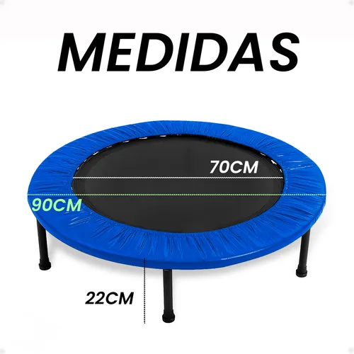 Trampolin Cama Elastica Fitness Deportiva Step Azul Para Ejercicio En Casa Diversion Cardio Fuerza Resistencia Jumping Aerobicos Equipo Deportivo Otec