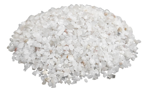 Arena De Cuarzo O Silice Grano 4 A 8 Mm Acuarios X 25 Kilos Blanco