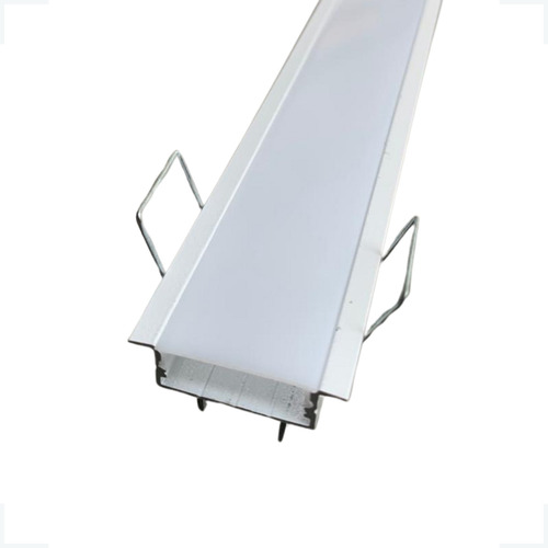 Kit 17 Perfil De Led Embutir 30mm 2m Com Presilhas