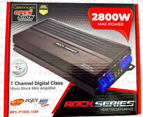 Imagen 1 de 8 de Amplificador Rock Series Rks-p1000.1dm 2800w