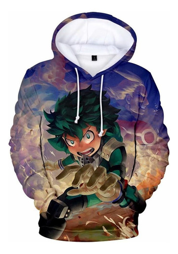 Sudadera Con Capucha Anime My Hero Academia Midoriya Izuku