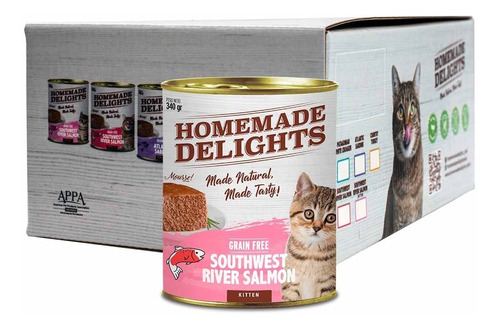 Alimento Humedo Homemade Delights Gato Kitten Pack X 12