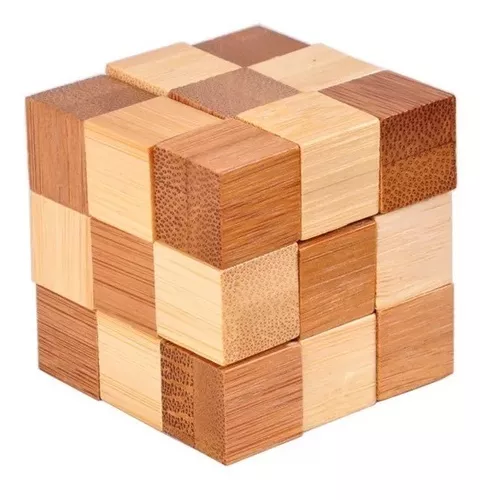 Cubo Madeira Encaixe Quebra Cabeça Puzzle Tetris Wood Rubiks