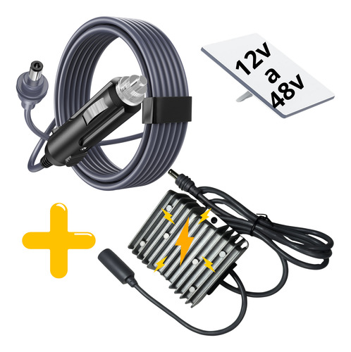 Adaptador Para Starlink Auto Elevador Voltaje 12/24v A 48v
