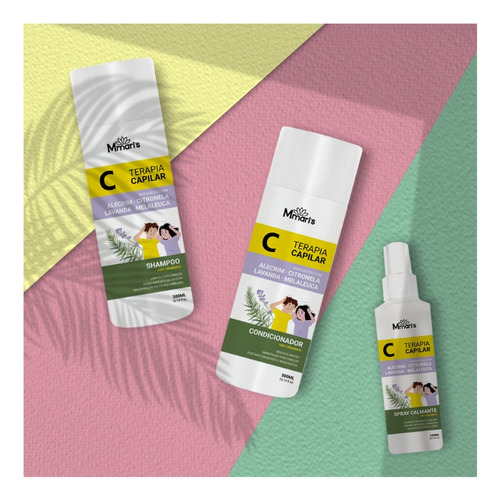 Kit Combate Piolhos E Lêndeas Mmari's Shampoo Condicionador