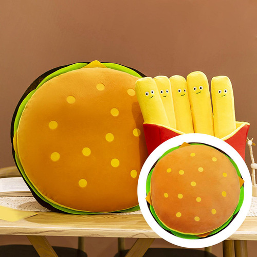 Cojín De Juguete De Peluche Con Hamburguesa Con Queso, Ropa