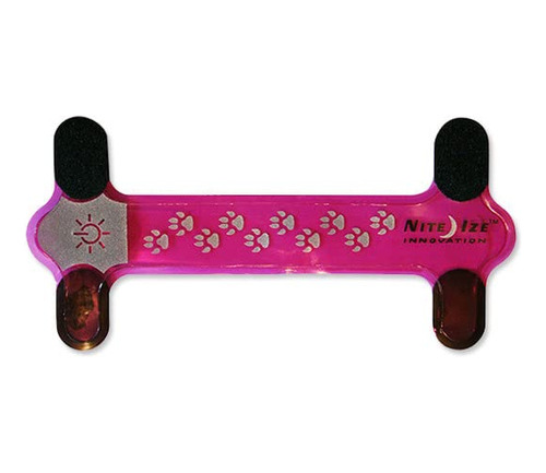 Nite Ize Nite Dawg Led Collar Cover Pink W-red Safety Light 