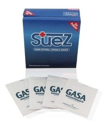 10 Cajas De Gasa Esterilizada Suez 15x15 Distribuidores