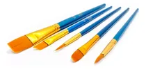 Comprar Set De Pinceles Cbx Acrilico Oleo Barnices X 5 Surtidos! Env