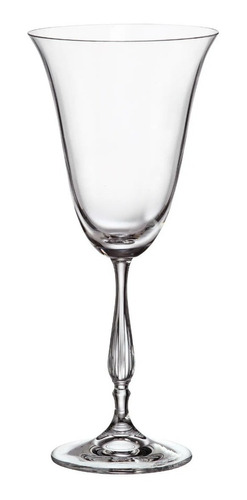 Imagen 1 de 4 de Copas Agua O Vino Cristal Bohemia Set X6 Fregata 350ml