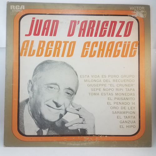 Juan D'arienzo - Echague - Vinilo - Mb+ Tango