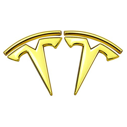 Tesla Emblema Calcomanías Logo Pegatinas 3d De Metal P...