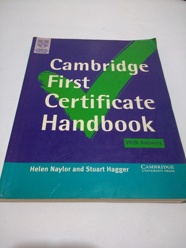 Cambridge First Certificate Handbook With Answers Hagger