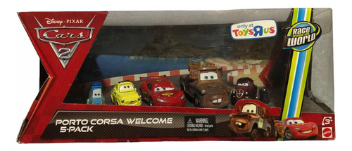 Set 5 Cars 2 Bien Venidos A Porto Corsa Mattel