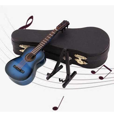 Mini Guitarra Con Soporte Y Estuche Para Niños