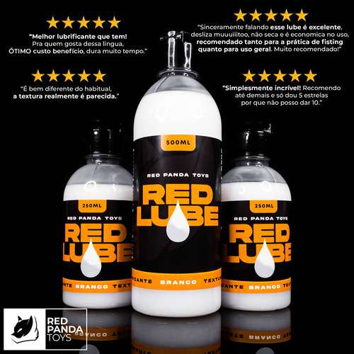 Gel Lubrificante Íntimo 500ml Red Lube Thick