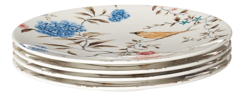 Juego De Platos Vajilla Porcelana 4 Piezas 23.49 Cm 9742030