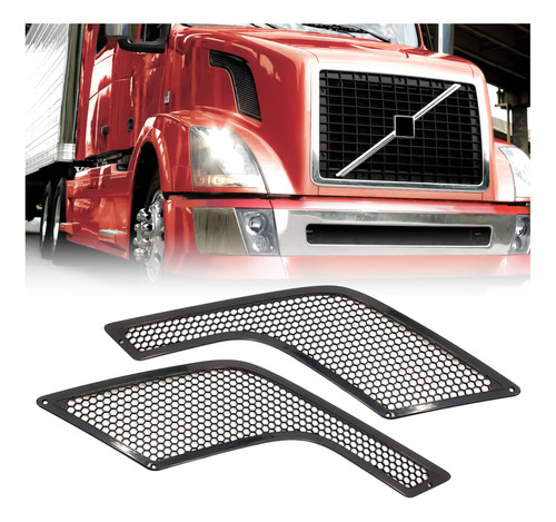 Volvo Vnl 2003 + Negro Side Grille Juego Conductor Pasajero