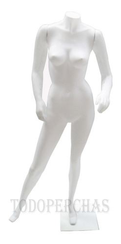 Maniqui De Mujer Completo De Plastico Irrompible Blanco