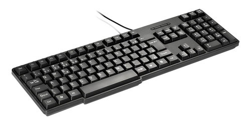 Teclado Multilaser TC204 QWERTY português brasil de cor preto