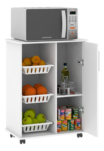 Dielfe MFP70 mueble para microondas frutero color blanco