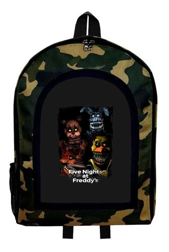 Mochila Camuflada Five Knights At Freddy Modelo 98