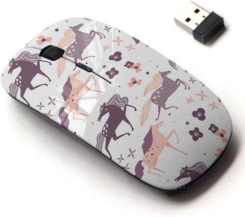 Mouse Cjcbroes, Dibujo Caballos/inalambrico/receptor Usb