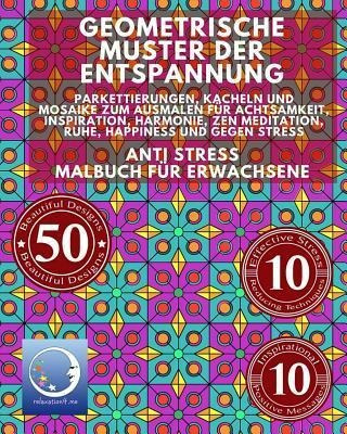 Anti Stress Malbuch Fur Erwachsene : Geometrische Muster ...