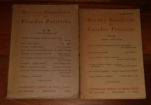 Revista Brasileira De Estudios Politicos 1969/1994 