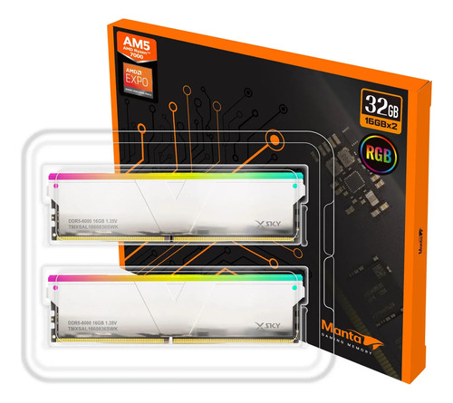 Memorias Ram 32gb Ddr5 V-color Manta Rgb 2x16gb 6000mhz Expo