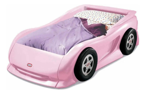 Cama Individual Marca Little Tikes Auto Deportivo Rosa Nueva