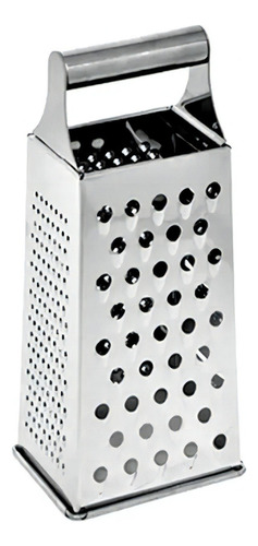 Ralador Inox Com Pegador 4 Faces Queijo Legumes 18cm