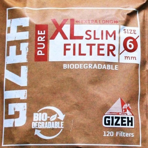 Filtros Gizeh Pure Slim X120 Para Armar Cigarrillos Ryo Gize
