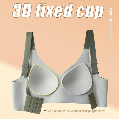 Xt 2x Brasier Push-up Inalámbrico Sin Aros For Mujer