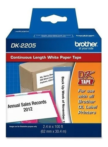 Rollo Dk-2205 Brother Continuo 62mmx30.48mts