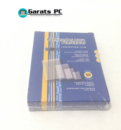 Laminados Para Plastificar 80mm X 110mm Office Line X2unid