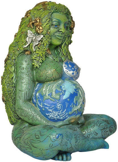 Gaia Figura decorativa de resina para madre tierra diosa milenaria Gaia 