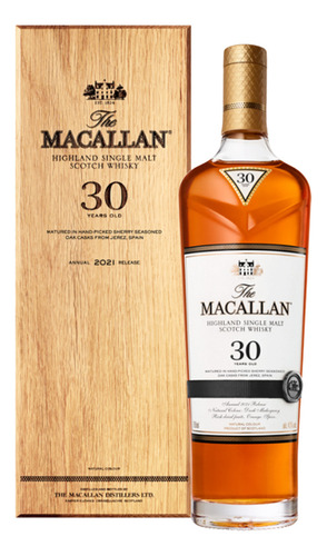 Pack De 2 Whisky The Macallan Sherry Oak 30 Años 700 Ml