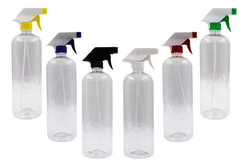 Atomizador 1 Litro Trigger Envases De Plastico Pet X 15 Pzas