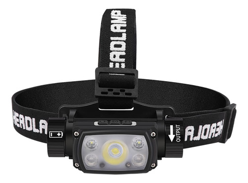 Linterna Frontal Recargable 1000lm, Impermeable, Usb C, Base