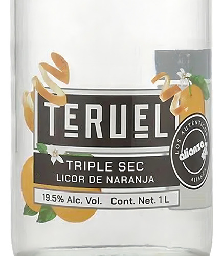 Pack De 4 Licor Teruel Triple Sec De Naranja 1 L