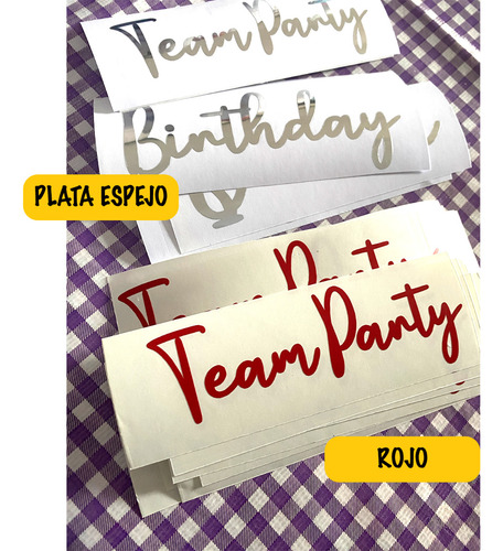 Nombre Personalizado En Vinil 5 Cm 20 Piezas