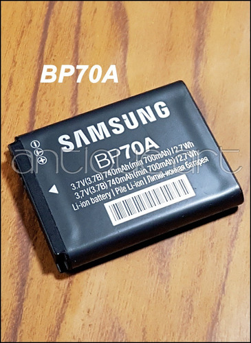 A64 Bateria Samsung Bp-70a Original Sl50 Pl100 Aq100 St65