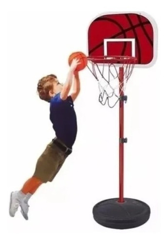Imagem 2 de 5 de Cesta De Basquete Infantil Brinquedo Regulável Até 139 Cm