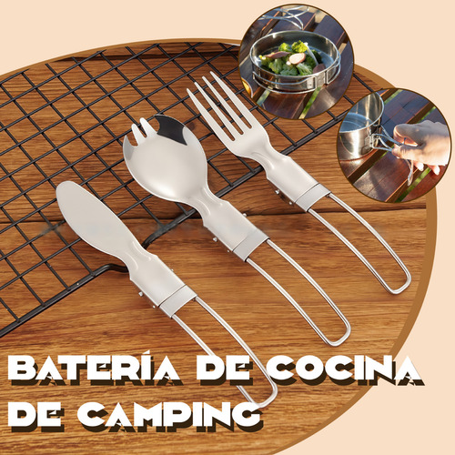 Juego De Cubiertos Portátil Para Camping