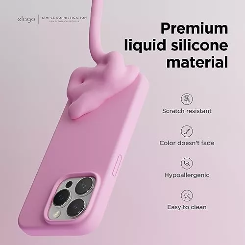 Funda Apple Iphone 15 Pro (5G) Carcasa Gel TPU Silicona PTG + Protector Rosa