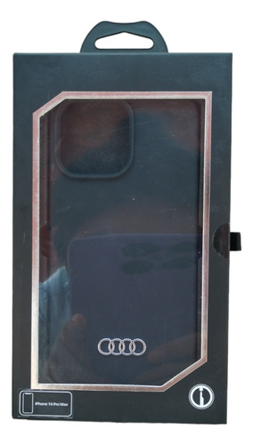 Case Protector Audi Compatible Con iPhone 14 Pro Max Negro